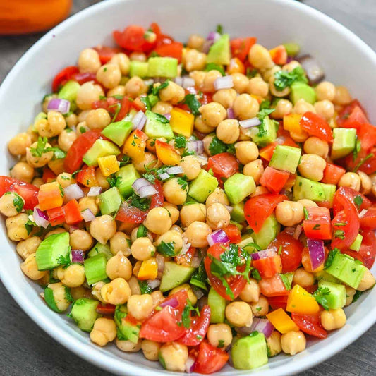 veg chickpea salad